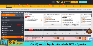 Cá độ minh bạch trên sảnh BTI - Sports